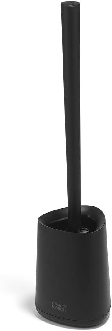 image:imageJoseph Joseph Flex 360 Lite Silicone Toilet Brush amp Holder 360 Clean AntiDrip Replaceable Head WhiteBlack