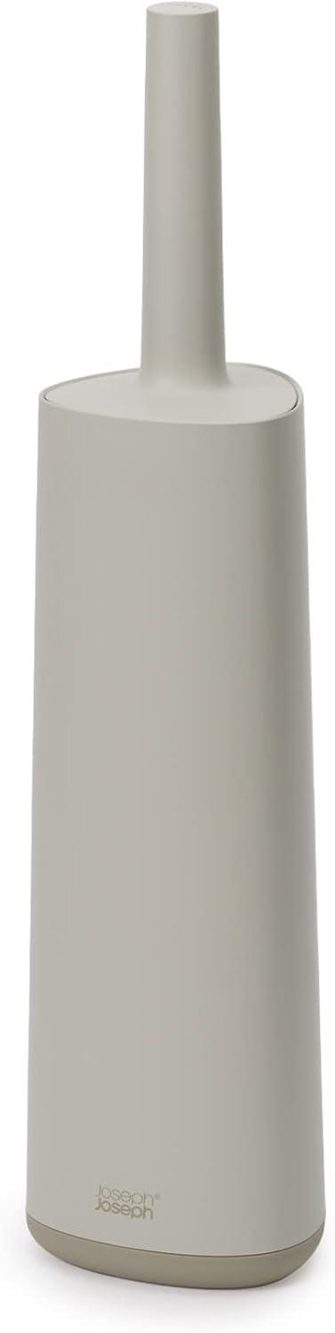 image:imageJoseph Joseph Flex 360 Lite Silicone Toilet Brush amp Holder 360 Clean AntiDrip Replaceable Head WhiteEcru