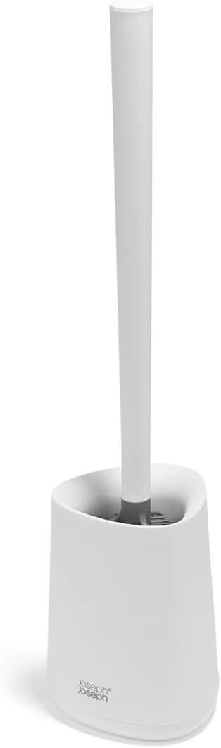 image:imageJoseph Joseph Flex 360 Lite Silicone Toilet Brush amp Holder 360 Clean AntiDrip Replaceable Head WhiteWhite