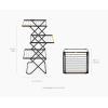 Joseph Joseph AirFrame Max Drying Rack, 70 ft Capacity, Large Folding Clothes Airer with Long Garment Rails(53 ft)