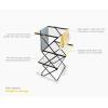 Joseph Joseph AirFrame Max Drying Rack, 70 ft Capacity, Large Folding Clothes Airer with Long Garment Rails(53 ft)