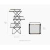 Joseph Joseph AirFrame Max Drying Rack, 70 ft Capacity, Large Folding Clothes Airer with Long Garment Rails(70 ft)