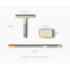 Joseph Joseph CleanTech 3pc Pet Hair Cleaning Tool Set, Manual Rake for Carpet, Upholstery & Furniture with Extension Pole