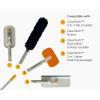 Joseph Joseph CleanTech Carpet Rake, 2-in-1 Manual Tool for Pet Hair & Deep Cleaning on Rugs and Carpet Edges(Exntesion Pole)