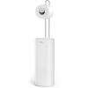 Joseph Joseph EasyStore Toilet Paper Holder Stand, Concealed Storage, Holds 3 Spare Rolls, Gloss White Black(White)