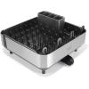 Joseph Joseph Extend Steel Plus Extendable Dish Rack Steel, Small to Large Dish Drainer with Wine Glass Holder & Drain Spout(Black)