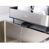 Joseph Joseph Extend Steel Plus Extendable Dish Rack Steel, Small to Large Dish Drainer with Wine Glass Holder & Drain Spout(Gray)