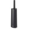 Joseph Joseph Flex 360 Lite Silicone Toilet Brush & Holder, 360 Clean, Anti-Drip, Replaceable Head, White(Black)