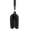 Joseph Joseph Flex 360 Lite Silicone Toilet Brush & Holder, 360 Clean, Anti-Drip, Replaceable Head, White(Black)