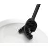 Joseph Joseph Flex 360 Lite Silicone Toilet Brush & Holder, 360 Clean, Anti-Drip, Replaceable Head, White(Black)