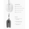 Joseph Joseph Flex 360 Lite Silicone Toilet Brush & Holder, 360 Clean, Anti-Drip, Replaceable Head, White(White)