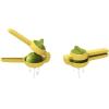 Joseph Joseph JuiceMax Plus Manual Citrus Juicer & Press, Dual-Action, Measuring Cup, Lemon, Lime, Orange(Standard)