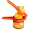 Joseph Joseph JuiceMax Plus Manual Citrus Juicer & Press, Dual-Action, Measuring Cup, Lemon, Lime, Orange(W/Jug)