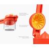 Joseph Joseph JuiceMax Plus Manual Citrus Juicer & Press, Dual-Action, Measuring Cup, Lemon, Lime, Orange(W/Jug)