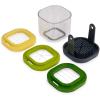 Joseph Joseph Multi-Grate & Store Cheese Grater & Zester Set, 3-in-1 Box Grater with Food Storage Container(Slicer)