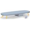 Joseph Joseph Pocket Max Portable Folding Tabletop Ironing Board, 43″ Surface, Integrated Iron Storage Hook(Grey/Yellow)