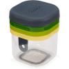 Joseph Joseph Multi-Grate & Store Cheese Grater & Zester Set, 3-in-1 Box Grater with Food Storage Container(Slicer)