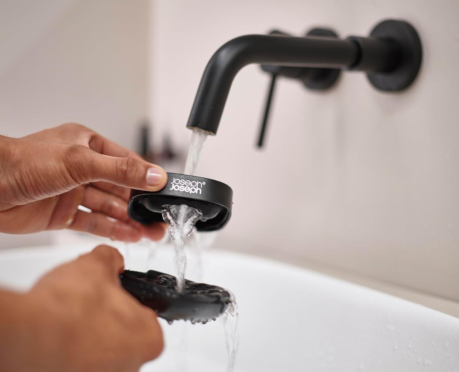 image:imageJoseph Joseph 70511 Slim Compact Soap Dish with Drain Gray 71 x 36 x 84 cmBlack