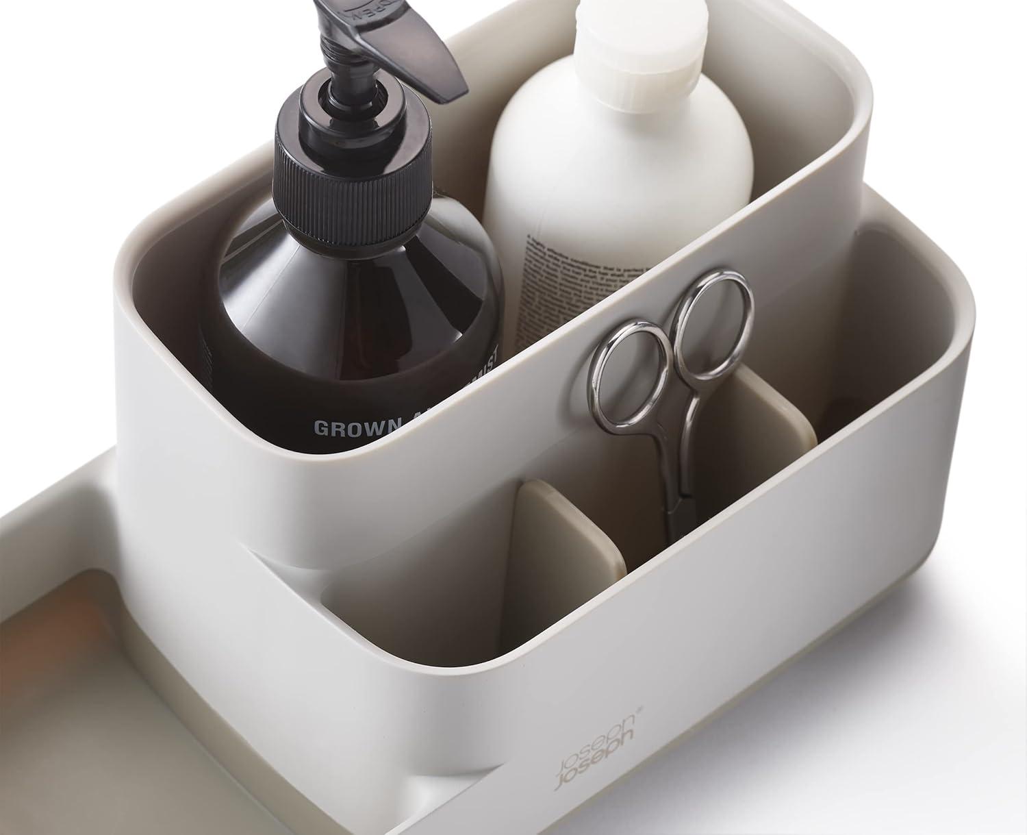 image:imageJoseph Joseph EasyStore Bathroom Storage Caddy Toothbrush and Toothpaste Organiser for Bathroom Accessories Matt Finish EcruEcru