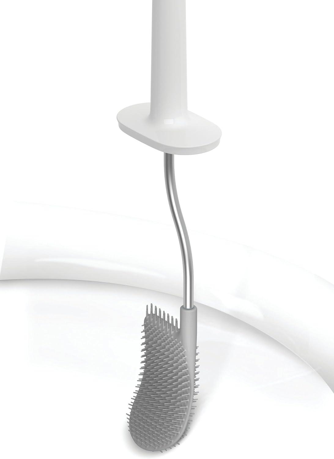image:imageJoseph Joseph EasyStore Butler Toilet Paper Holder Stand and Flex Toilet Brush with Shelf and Drawer Stainless SteelStand with Toilet Brush