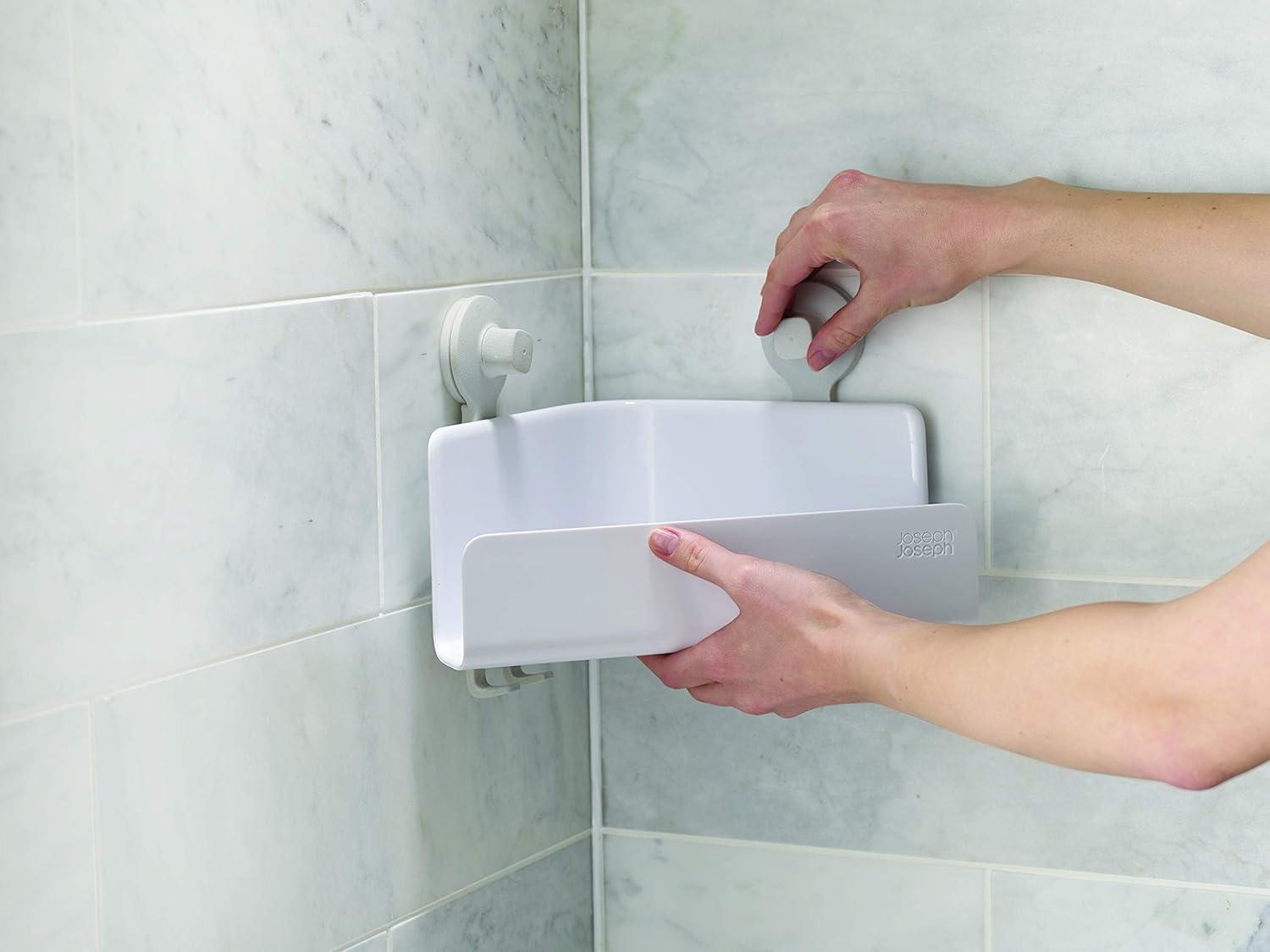 image:imageJoseph Joseph EasyStore Corner Shower Caddy 2 Pack no Mirror White2 pack