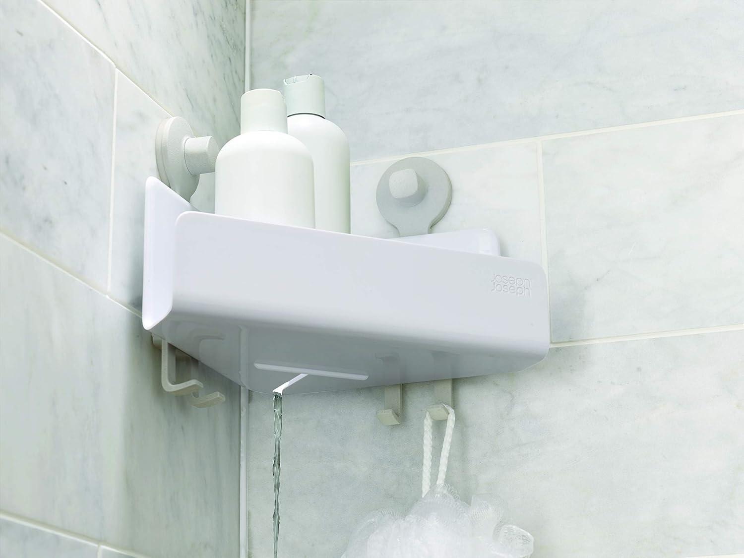 image:imageJoseph Joseph EasyStore Corner Shower Caddy 2 Pack no Mirror White2 pack