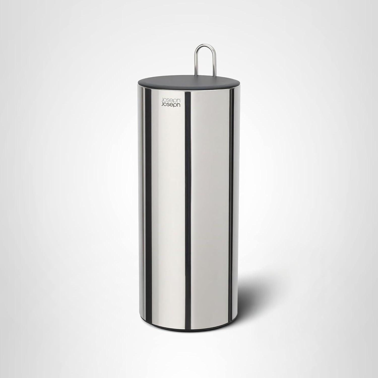 image:imageJoseph Joseph EasyStore Luxe 2 in 1 FreeStanding Toilet Paper Holder Stand Premium Stainless Steel Up to 4 Toilet Roll StorageHolder