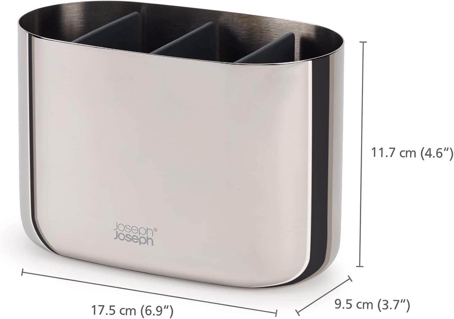 image:imageJoseph Joseph EasyStore Luxe QuickDrain StainlessSteel Soap DishStainless Steel