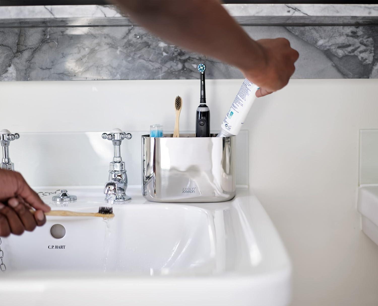 image:imageJoseph Joseph EasyStore Luxe QuickDrain StainlessSteel Soap DishStainless Steel