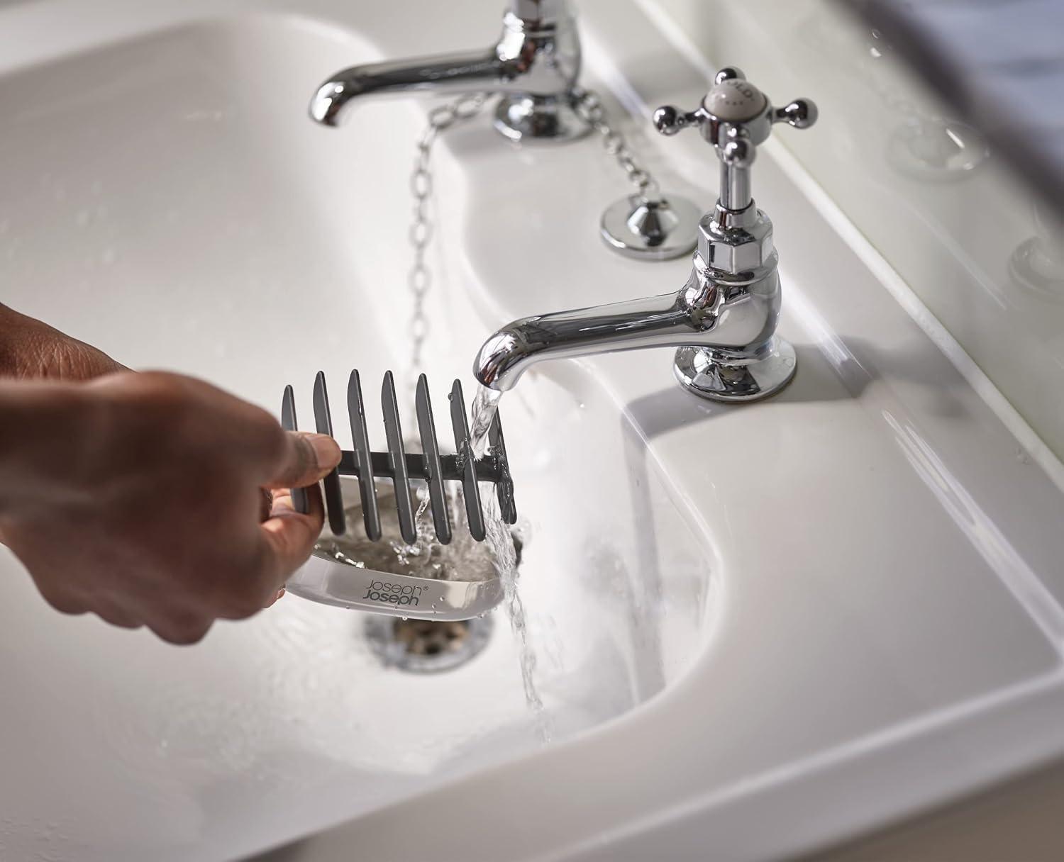 image:imageJoseph Joseph EasyStore Luxe QuickDrain StainlessSteel Soap DishStainlesssteel
