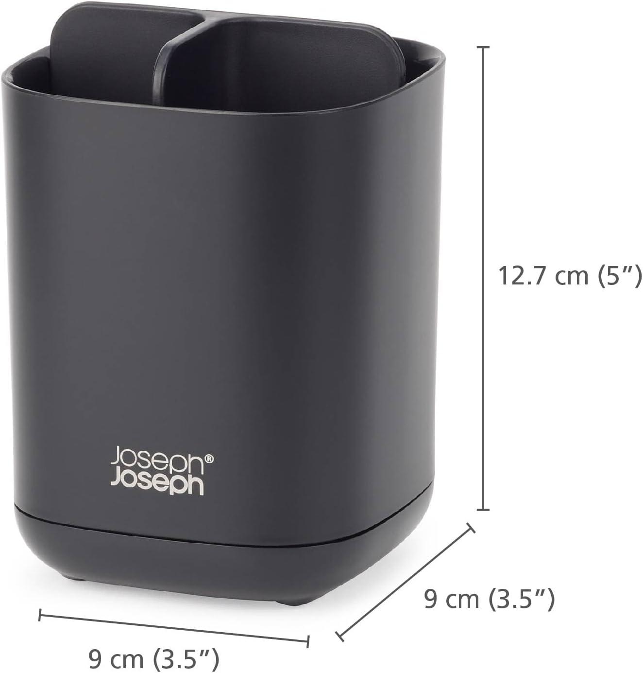 image:imageJoseph Joseph EasyStore StainlessSteel Toothbrush Holder Bathroom Storage Organizer Caddy SmallBlack