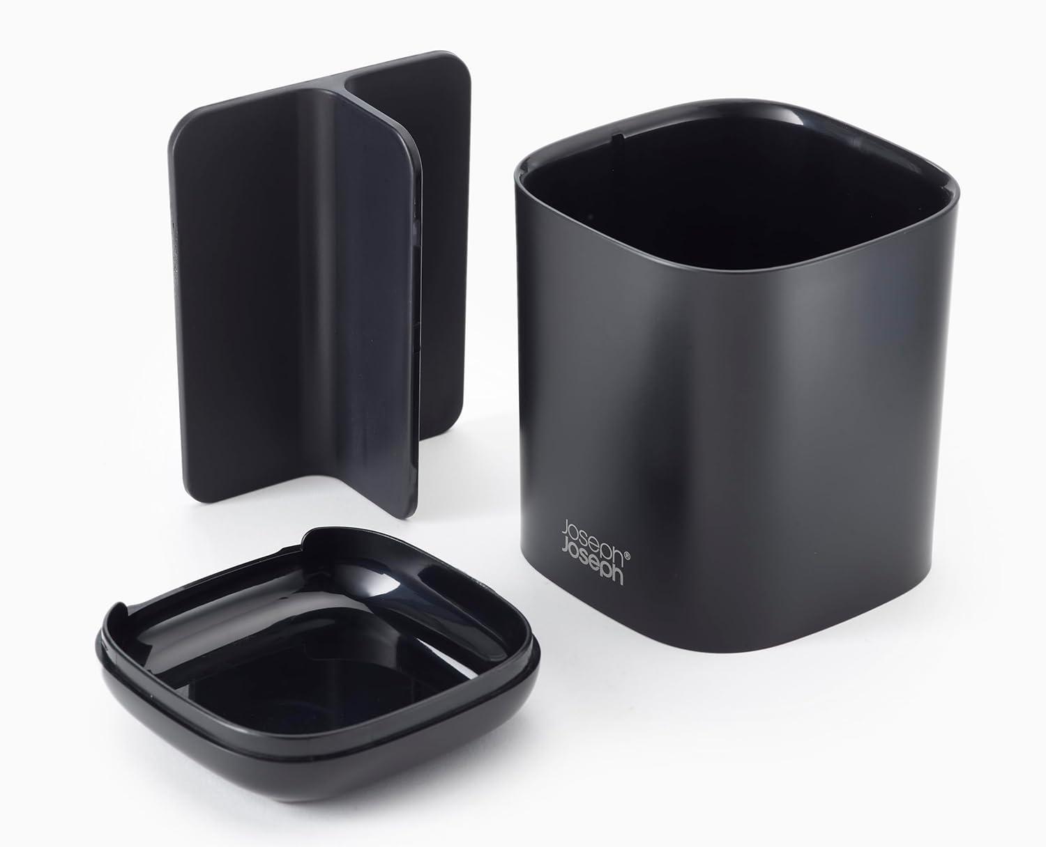 image:imageJoseph Joseph EasyStore StainlessSteel Toothbrush Holder Bathroom Storage Organizer Caddy SmallBlack