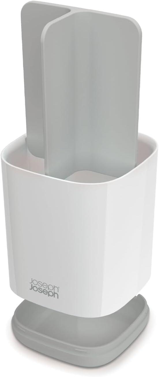 image:imageJoseph Joseph EasyStore StainlessSteel Toothbrush Holder Bathroom Storage Organizer Caddy SmallGreyWhite