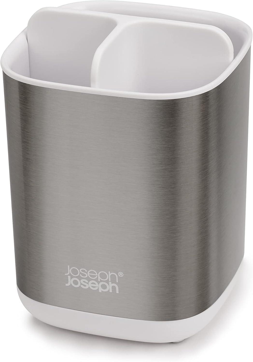 image:imageJoseph Joseph EasyStore StainlessSteel Toothbrush Holder Bathroom Storage Organizer Caddy SmallStainless Steel