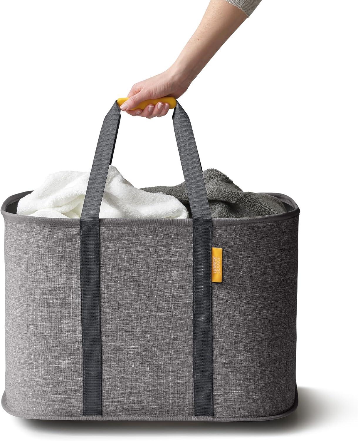 image:imageJoseph Joseph HoldAll Max Collapsible 55L145 Gallon Washing Laundry Basket Bag Durable Fabric Moisture Resistant GreyGrey