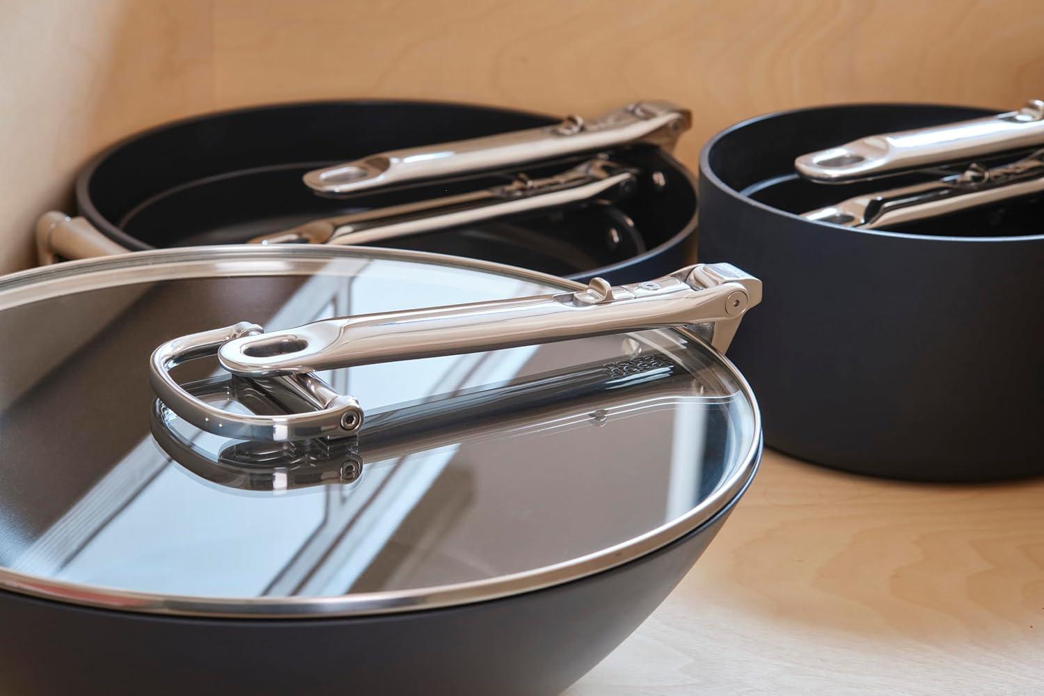 image:imageJoseph Joseph Space 125 Nonstick Wok with Lid amp Folding Handle Space Saving Stirfry Pan Ceramic Coating Induction amp Oven Safe125