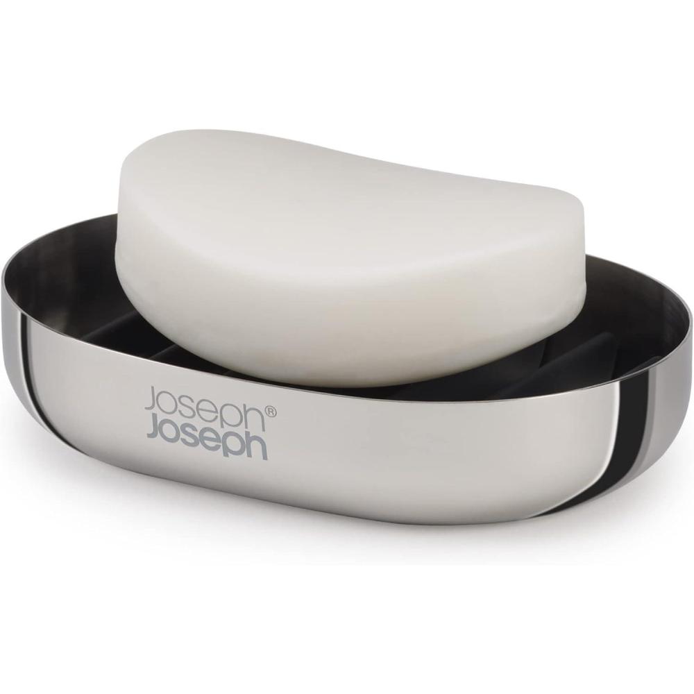image:imageJoseph Joseph EasyStore Luxe QuickDrain StainlessSteel Soap DishStainlesssteel