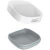 Joseph Joseph 70511 Slim Compact Soap Dish with Drain, Gray, 7.1 x 3.6 x 8.4 cm(Grey/White)