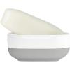 Joseph Joseph 70511 Slim Compact Soap Dish with Drain, Gray, 7.1 x 3.6 x 8.4 cm(Grey/White)