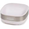 Joseph Joseph 70511 Slim Compact Soap Dish with Drain, Gray, 7.1 x 3.6 x 8.4 cm(Stainless Steel)