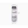 Joseph Joseph 70564 Capsule Shower Caddy 4-tier Compact Shower Shelf, White(4 Tier)