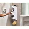 Joseph Joseph 70564 Capsule Shower Caddy 4-tier Compact Shower Shelf, White(4 Tier)
