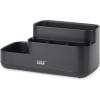 Joseph Joseph EasyStore Bathroom Storage Caddy, Toothbrush and Toothpaste Organiser for Bathroom Accessories, Matt Finish, Ecru(Black)
