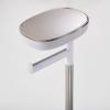 Joseph Joseph EasyStore Butler Toilet Paper Holder Stand and Flex Toilet Brush with Shelf and Drawer, Stainless Steel(Stand)