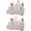 Joseph Joseph EasyStore Corner Shower Caddy, 2 Pack (no Mirror), White(2 pack)