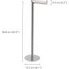 Joseph Joseph EasyStore Luxe 2 in 1 Free-Standing Toilet Paper Holder Stand, Premium Stainless Steel, Up to 4 Toilet Roll Storage(Stand)