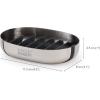Joseph Joseph EasyStore Luxe Quick-Drain Stainless-Steel Soap Dish(Stainless-steel)