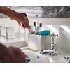 Joseph Joseph EasyStore Stainless-Steel Toothbrush Holder Bathroom Storage Organizer Caddy, Small(Ecru)