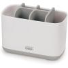 Joseph Joseph EasyStore Stainless-Steel Toothbrush Holder Bathroom Storage Organizer Caddy, Small(Grey/White)
