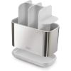 Joseph Joseph EasyStore Stainless-Steel Toothbrush Holder Bathroom Storage Organizer Caddy, Small(Stainless Steel)